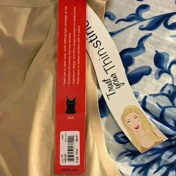 Spanx natural color tank, size 1X, NWT - Picture 4 of 5